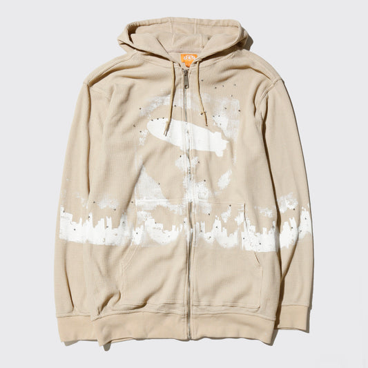 *one-off "the world is yours" hand screen hoodie