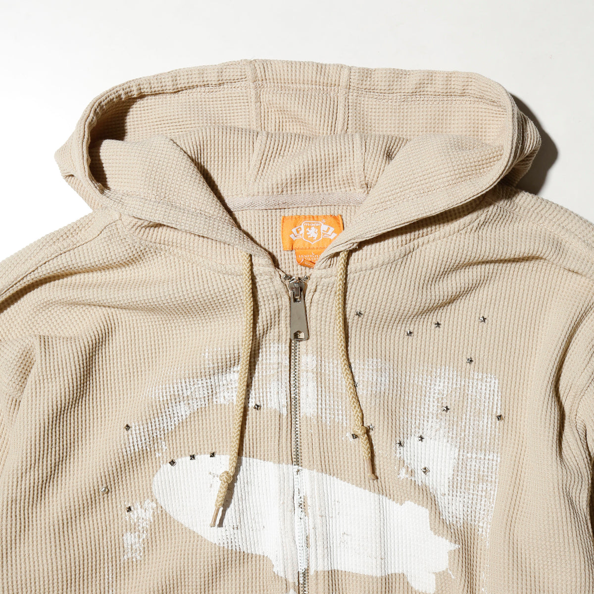 *one-off "the world is yours" hand screen hoodie