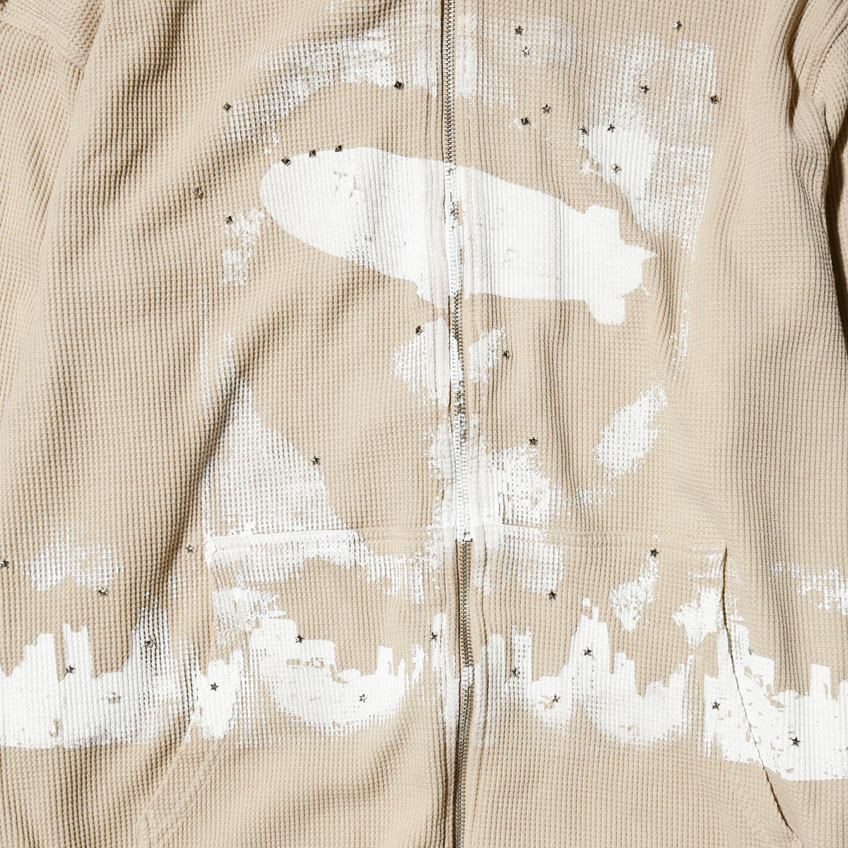*one-off "the world is yours" hand screen hoodie