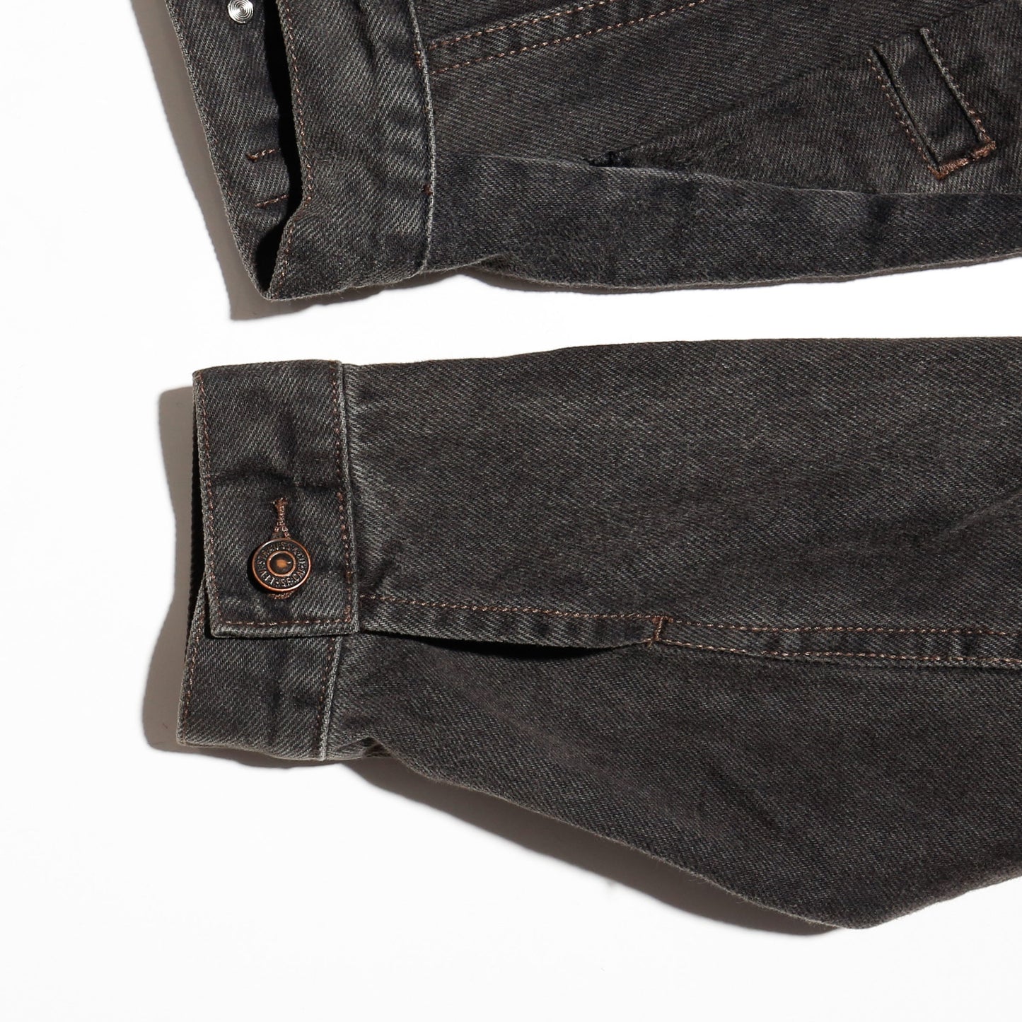 *one-off unbalance trucker jacket