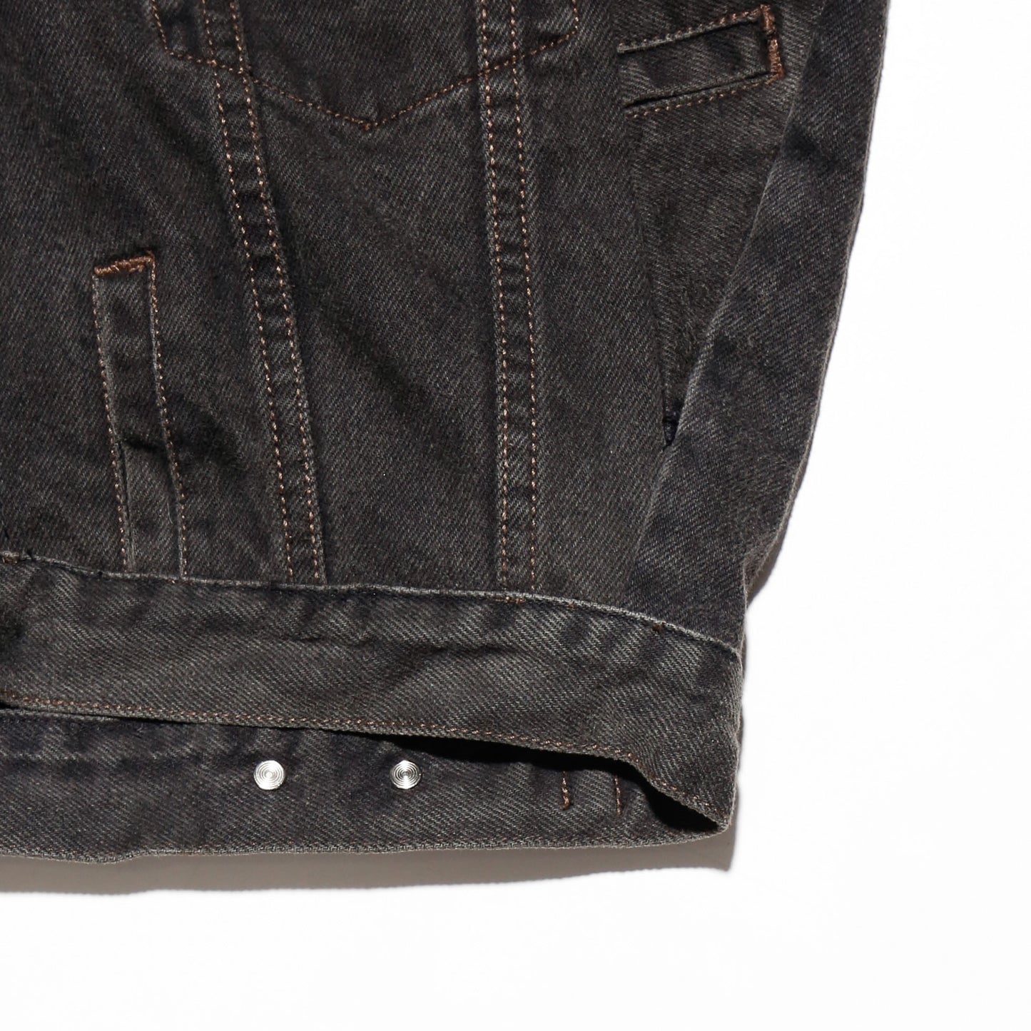 *one-off unbalance trucker jacket