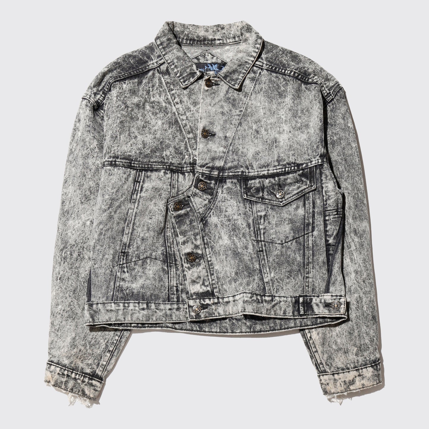 *one-off acid unbalance trucker jacket