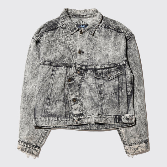 *one-off acid unbalance trucker jacket