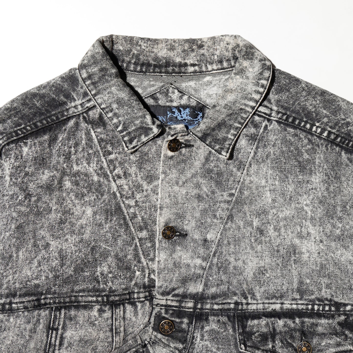 *one-off acid unbalance trucker jacket