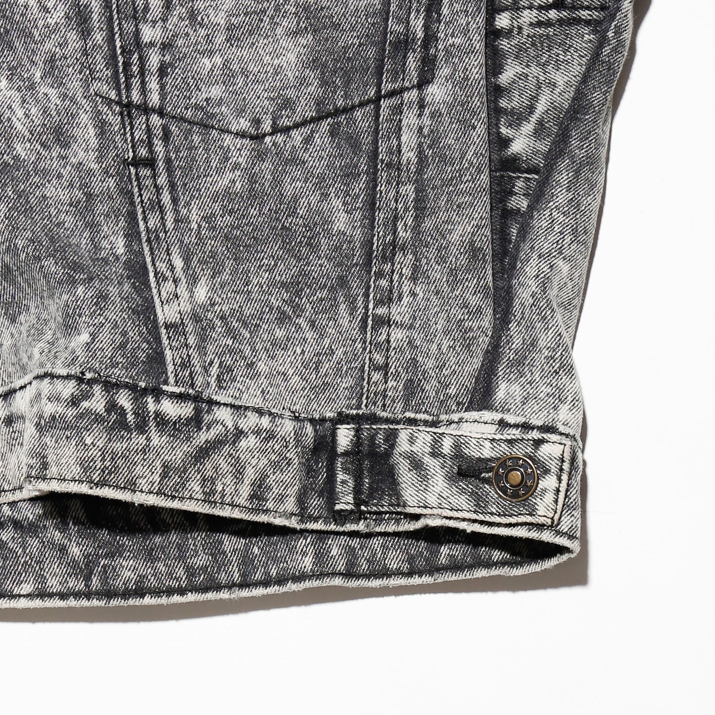 *one-off acid unbalance trucker jacket