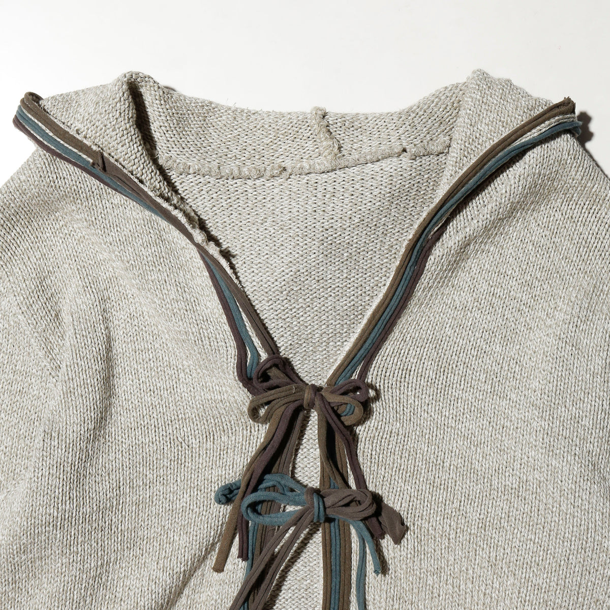 vintage hybrid folklore knit hoodie