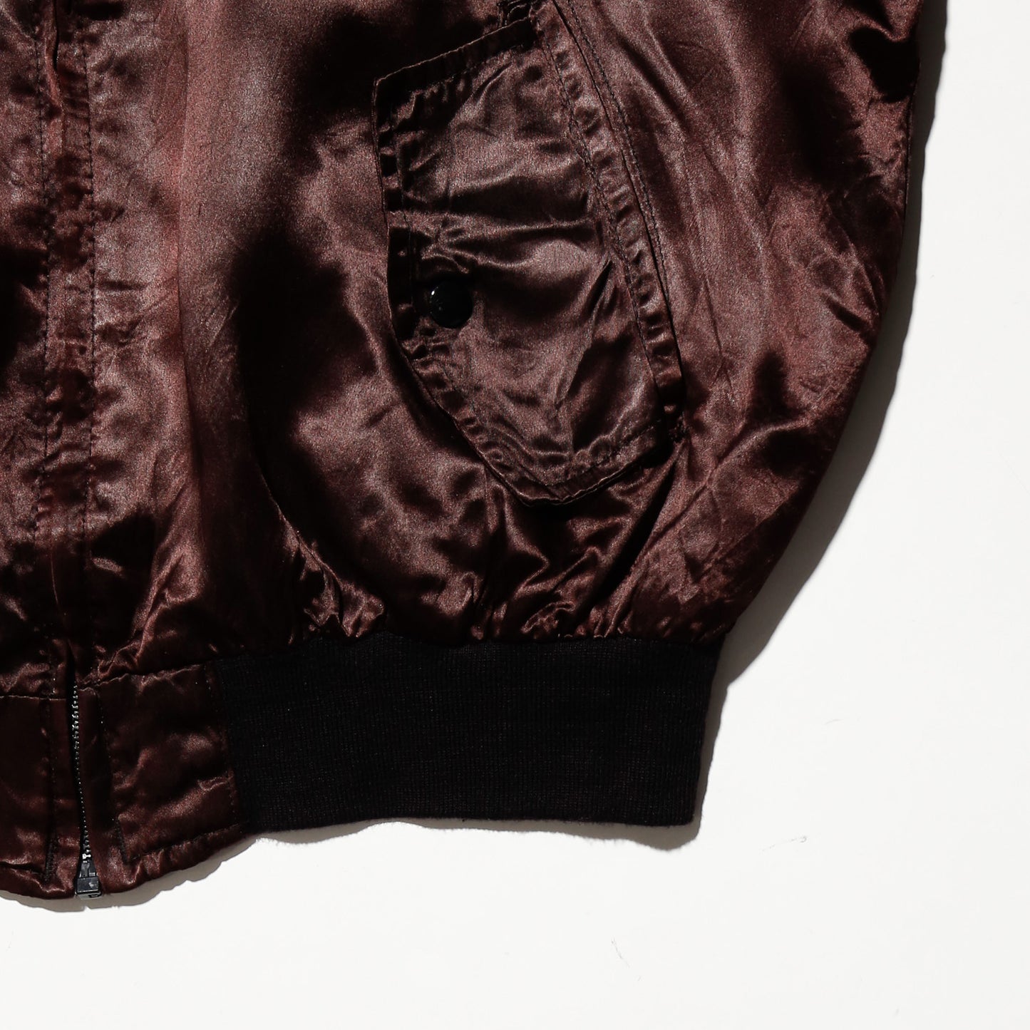 vintage 80's Mercedes Benz dust satin jacket