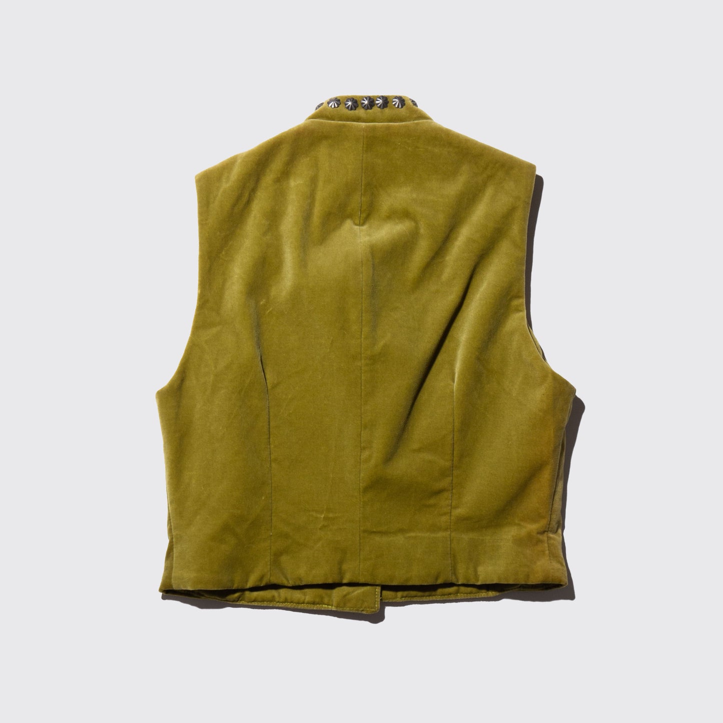 vintage concho velvet vest