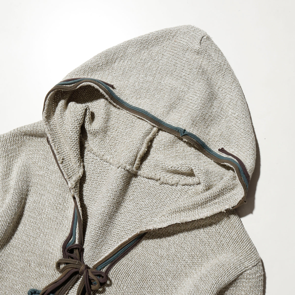 vintage hybrid folklore knit hoodie