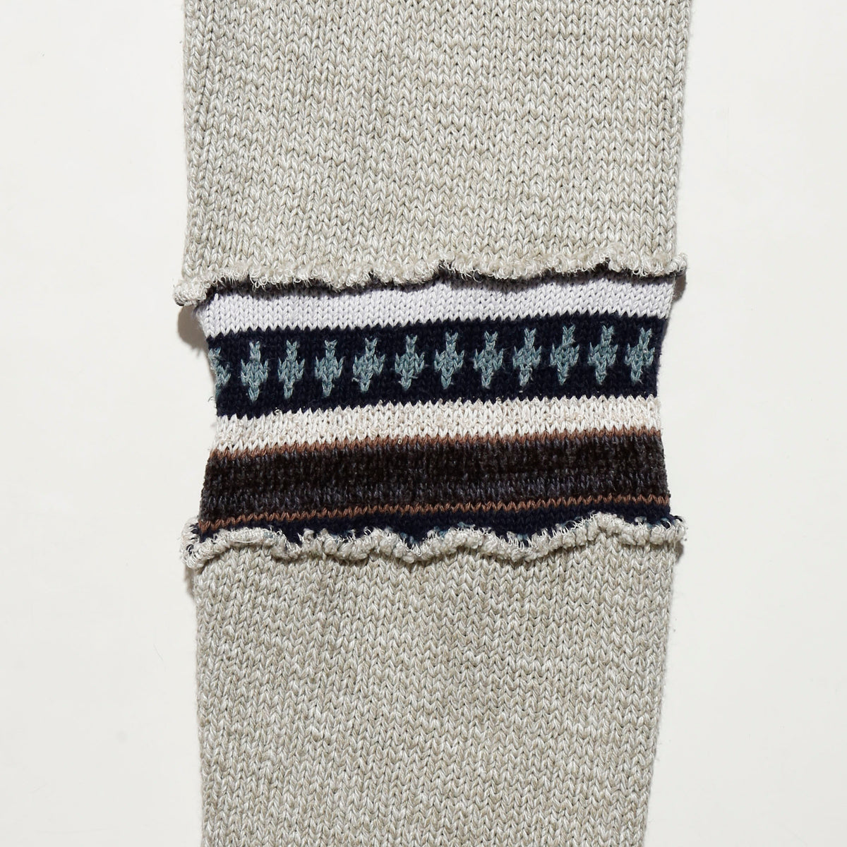 vintage hybrid folklore knit hoodie