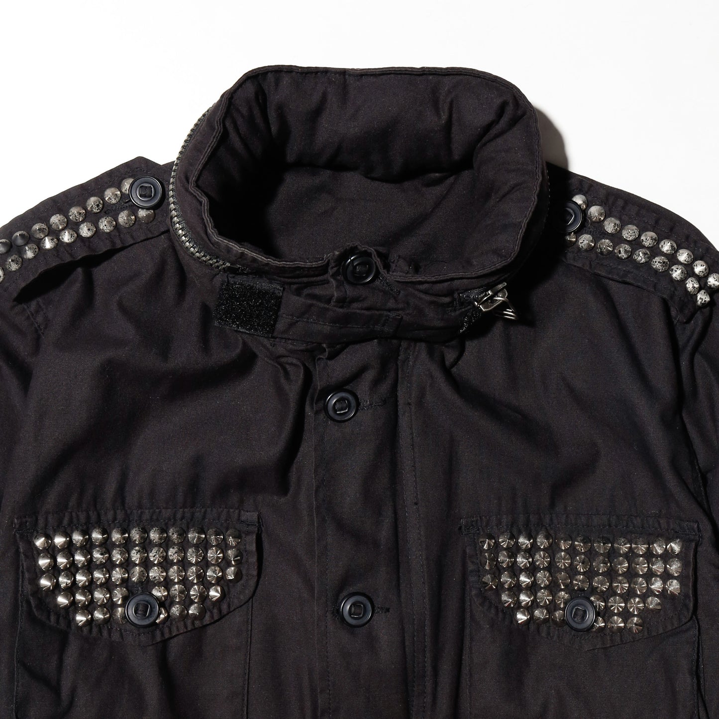 vintage cropped m-65 studs field jacket