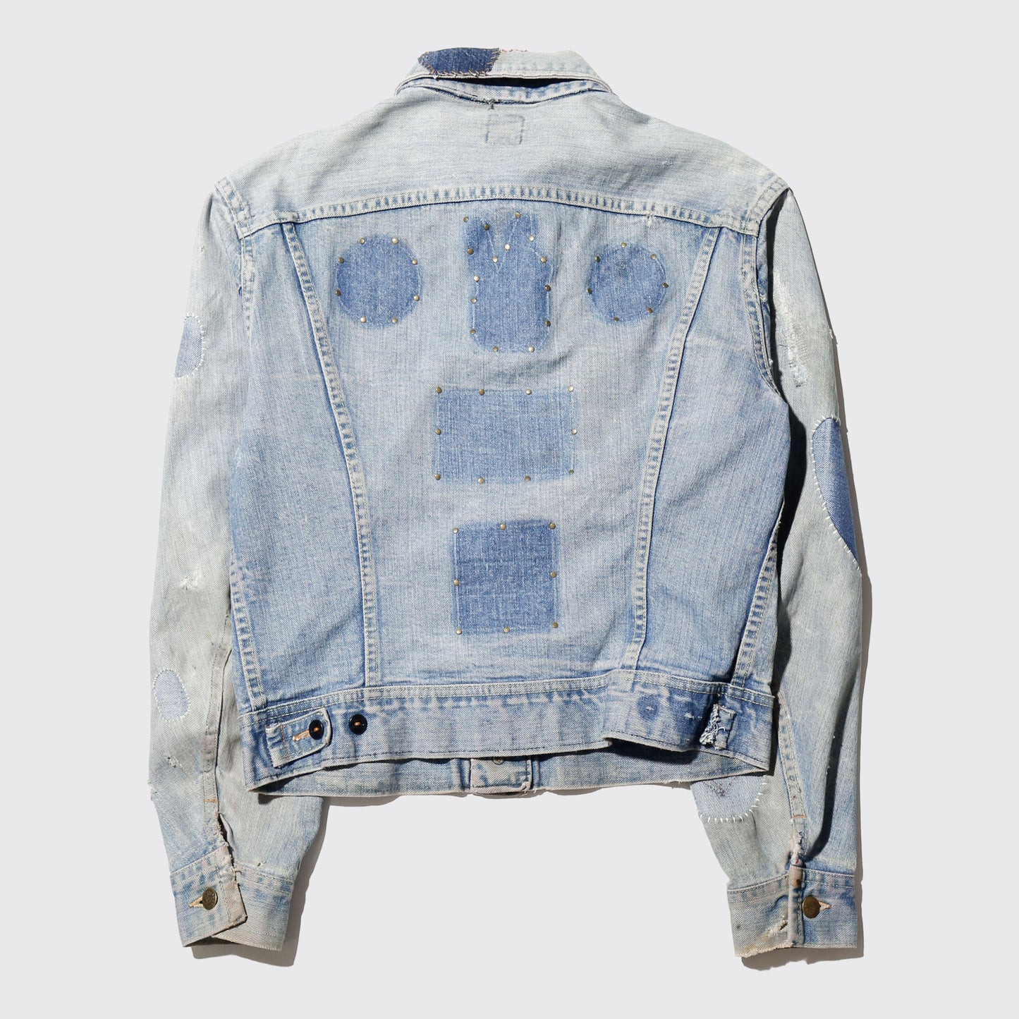 vintage 70's lee ghosts studs trucker jacket