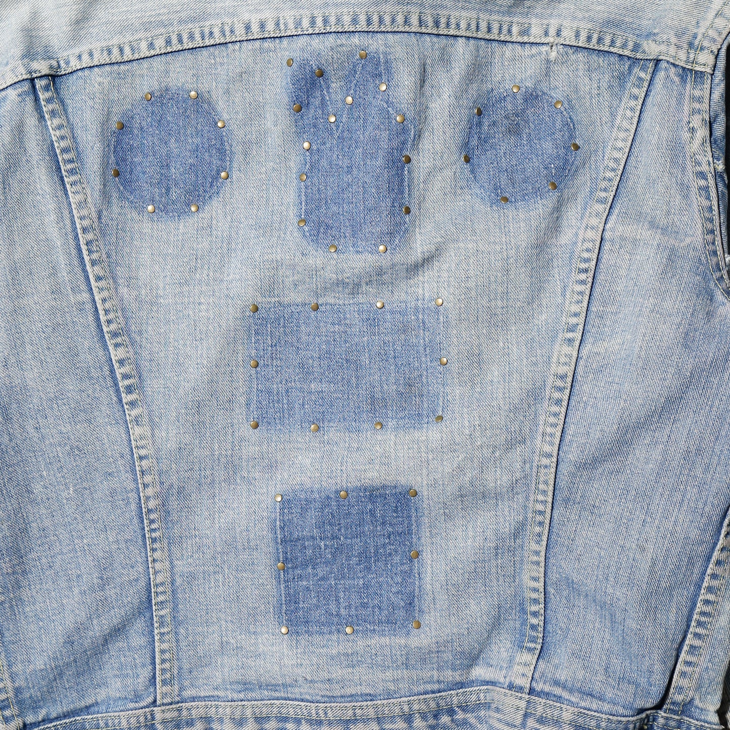 vintage 70's lee ghosts studs trucker jacket