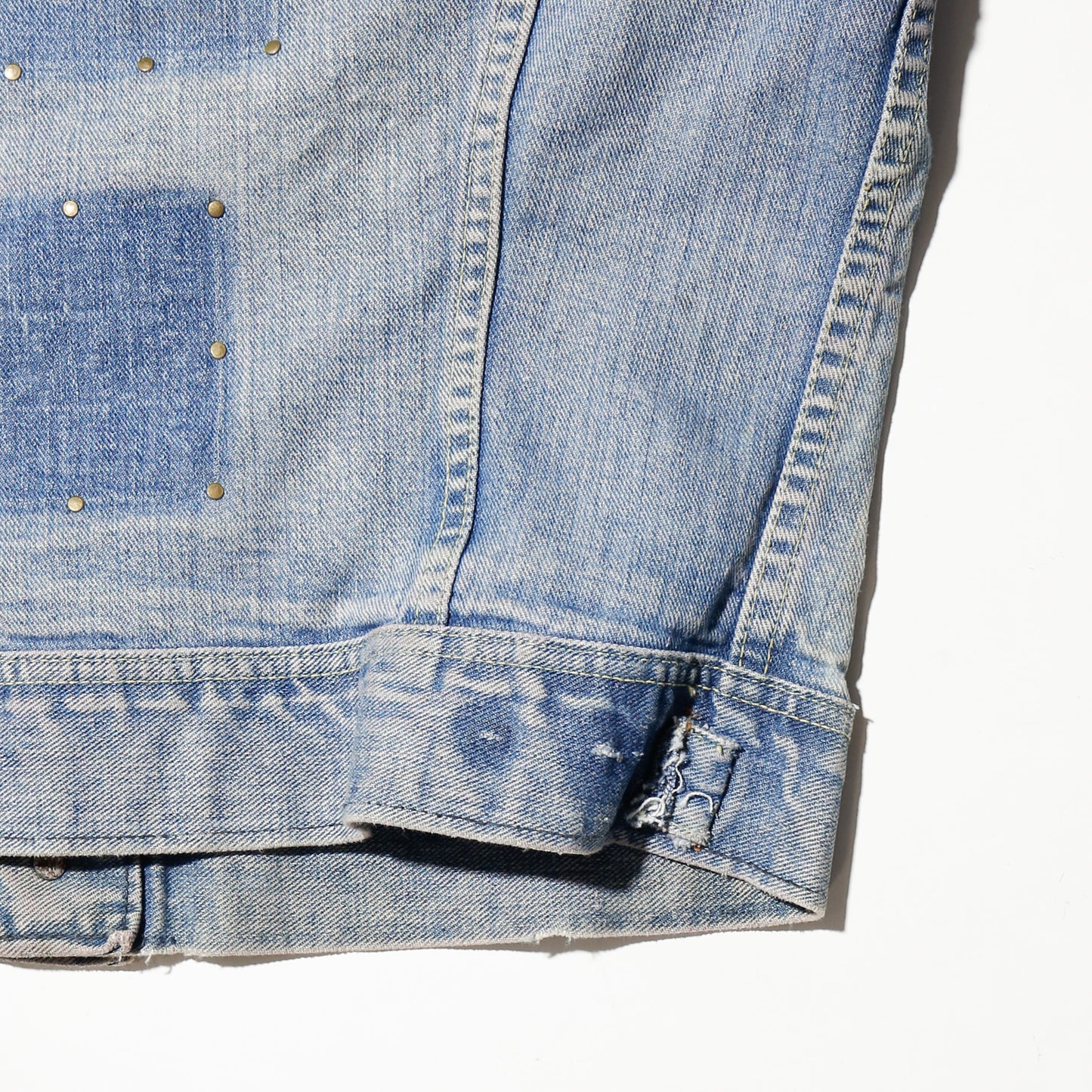 vintage 70's lee ghosts studs trucker jacket