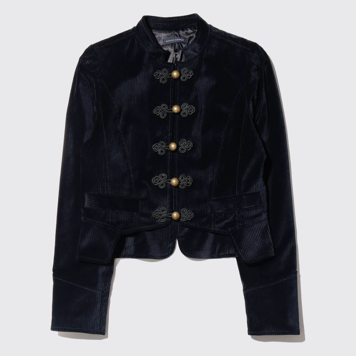 vintage banana republic cropped frog closure napoleon jacket