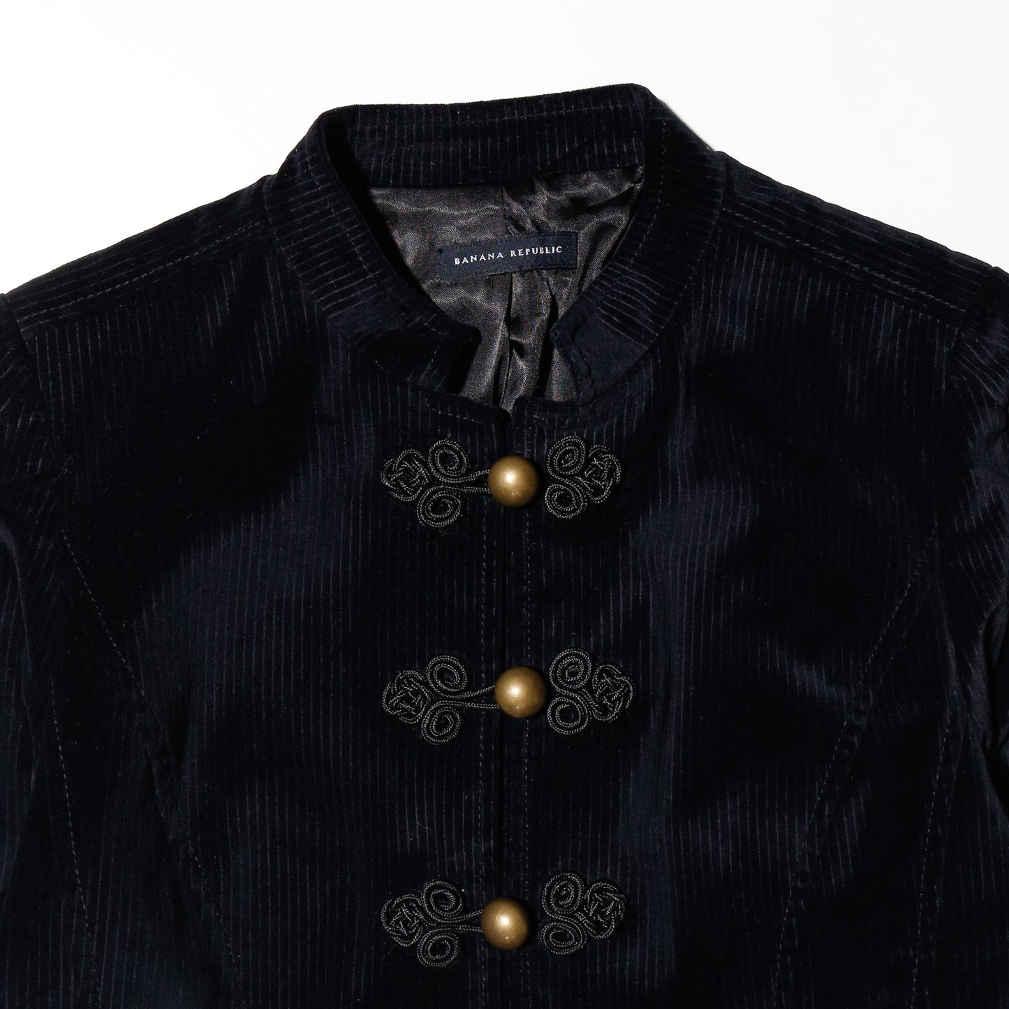 vintage banana republic cropped frog closure napoleon jacket