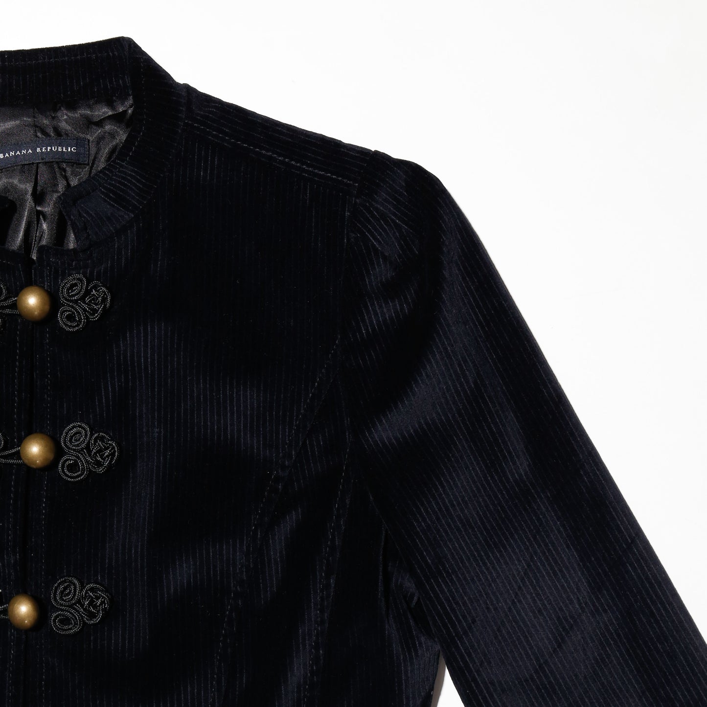 vintage banana republic cropped frog closure napoleon jacket