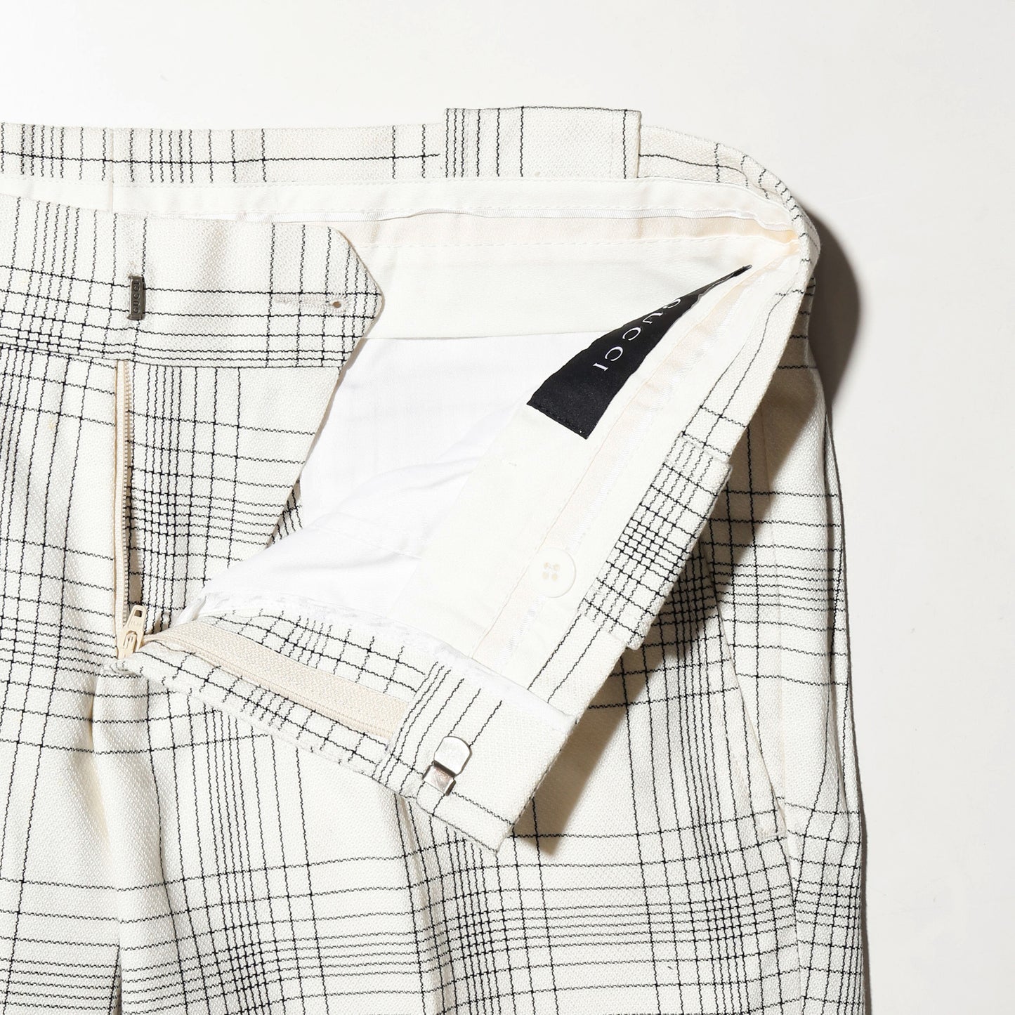vintage GUCCI by Frida Giannini sketch windowpane check shorts set up