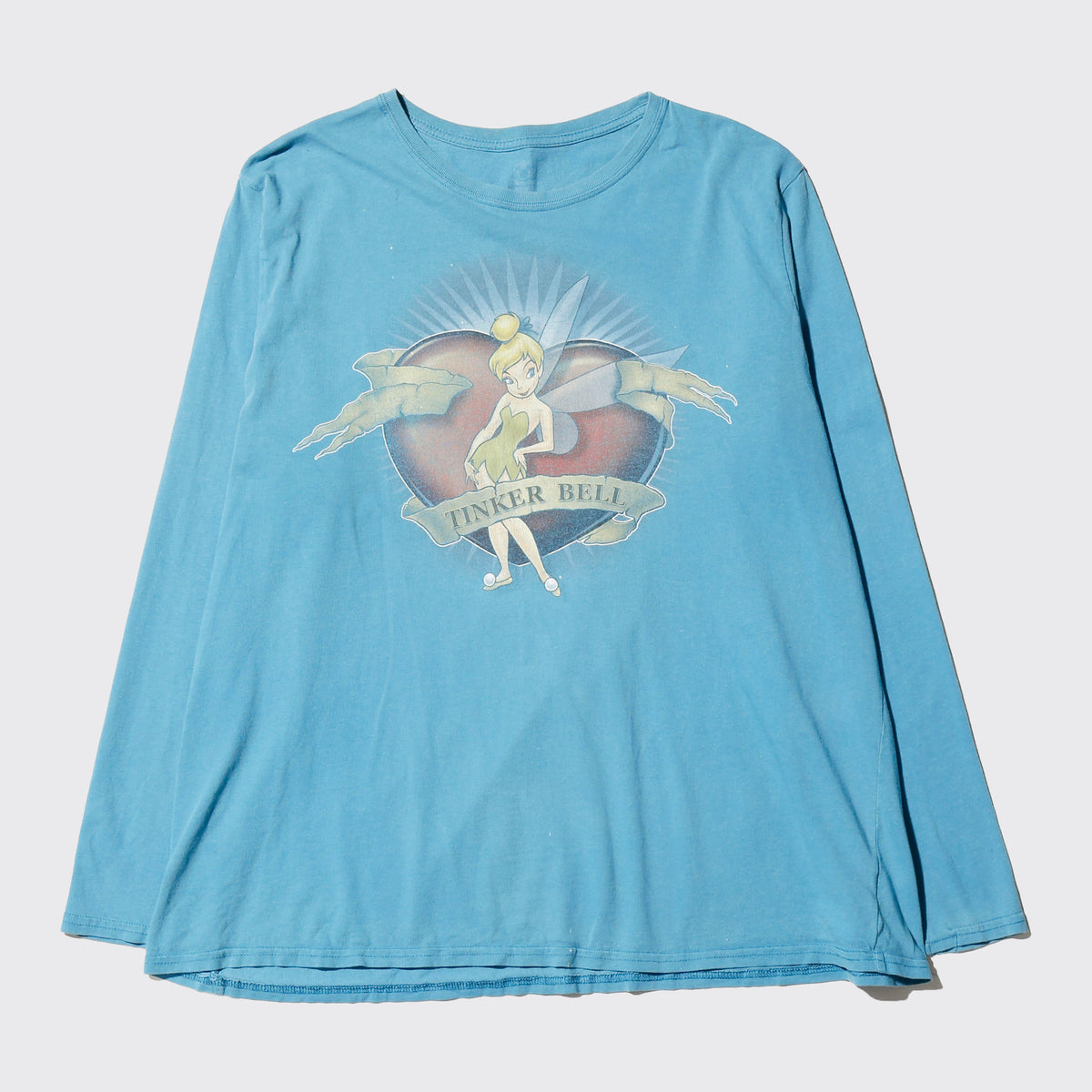 vintage 00's disney tinkerbell tink heart l/s