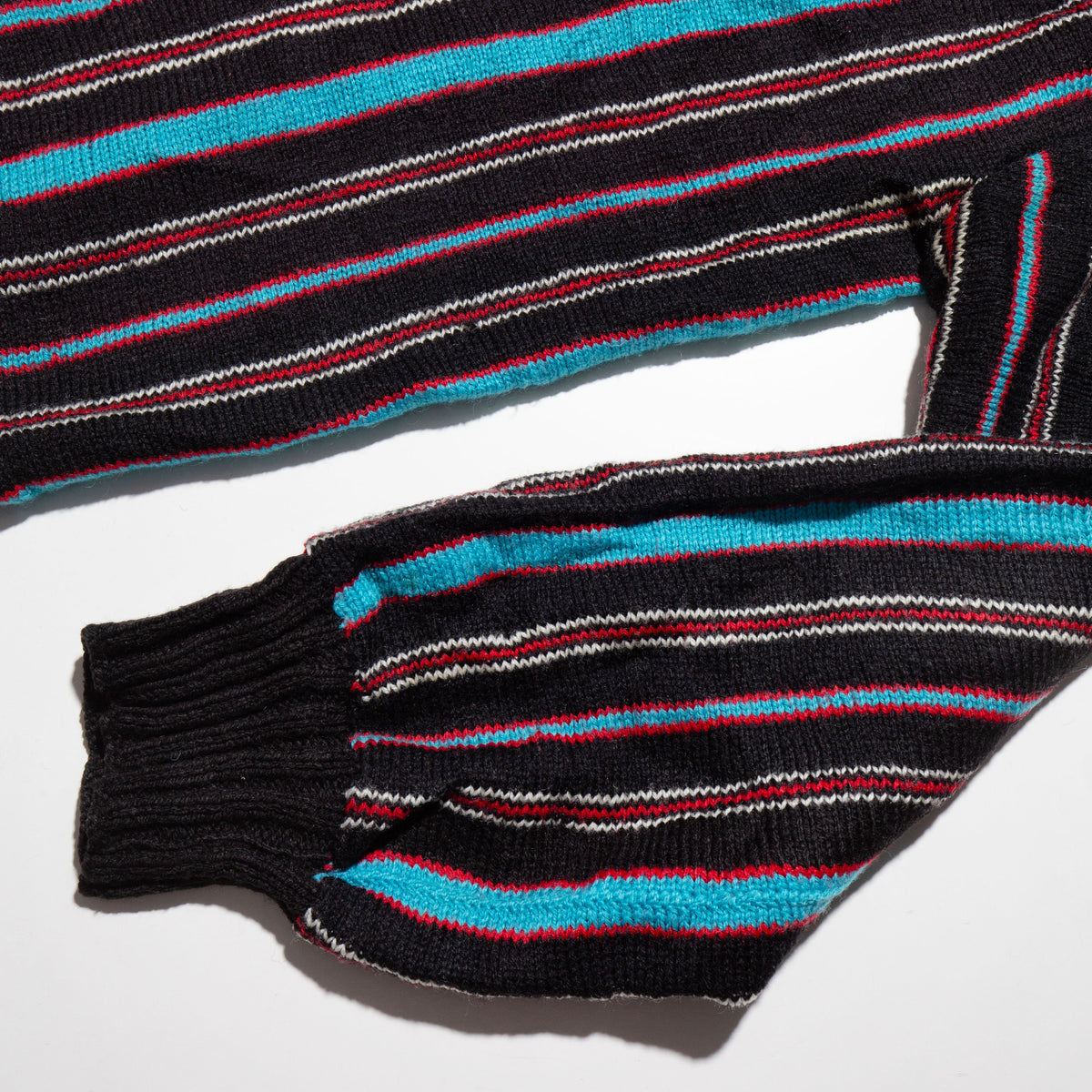 vintage stripe loose cardigan