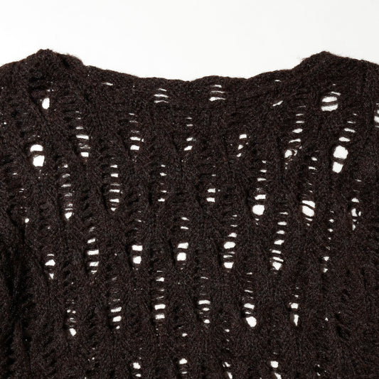 vintage cropped ladder sweater