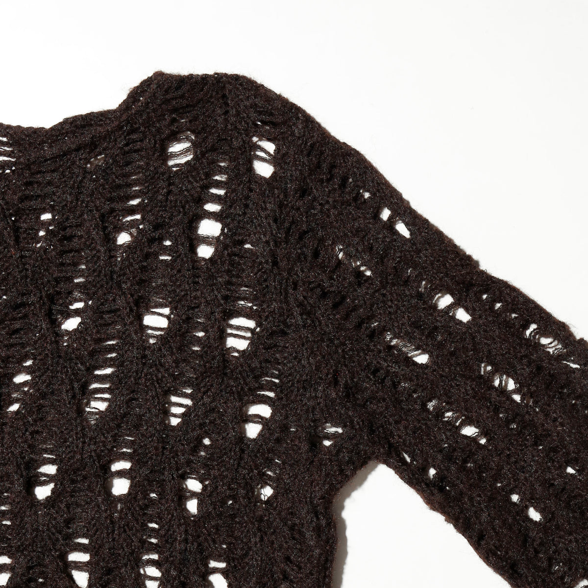 vintage cropped ladder sweater
