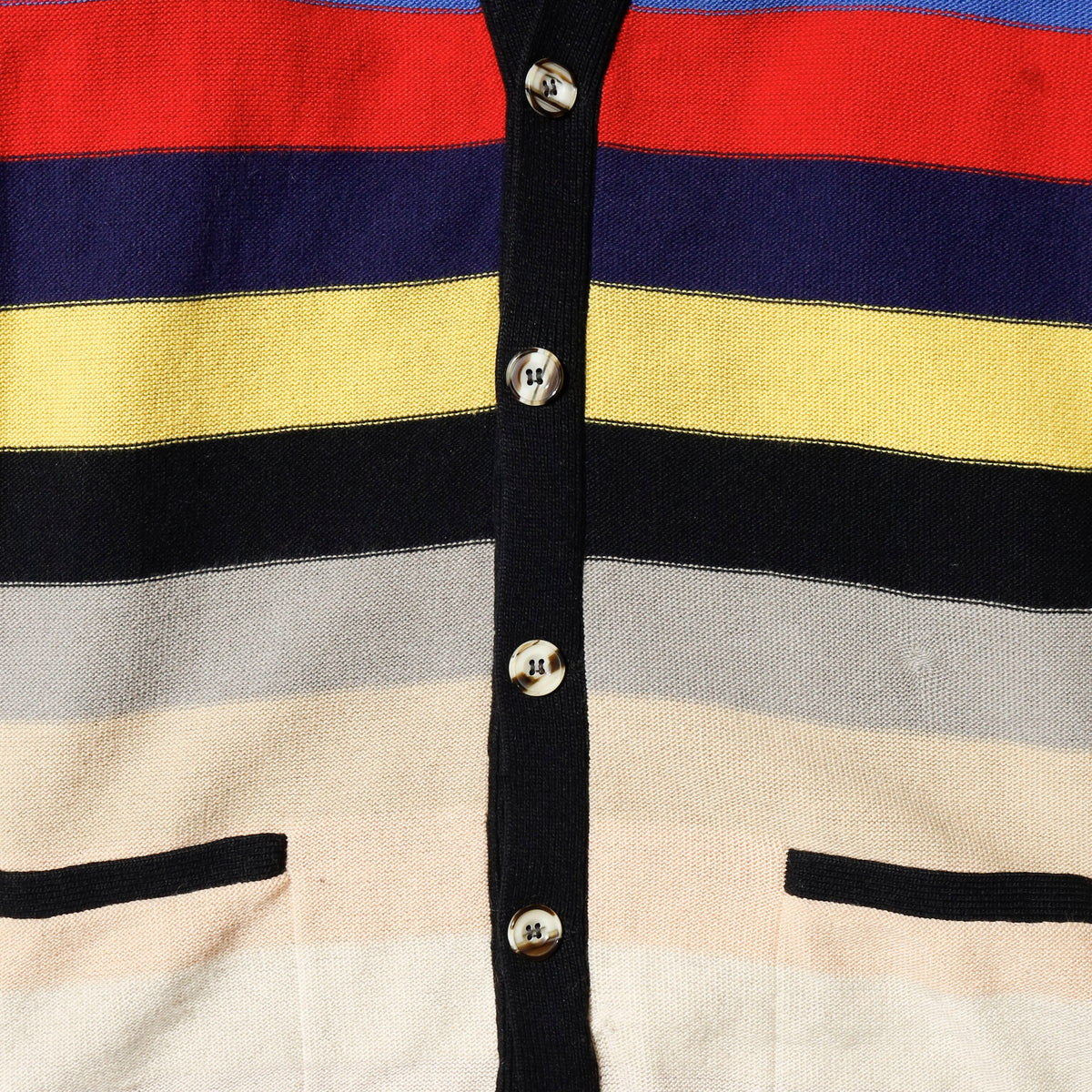 vintage 80's Sonia Rykiel multi border cardigan