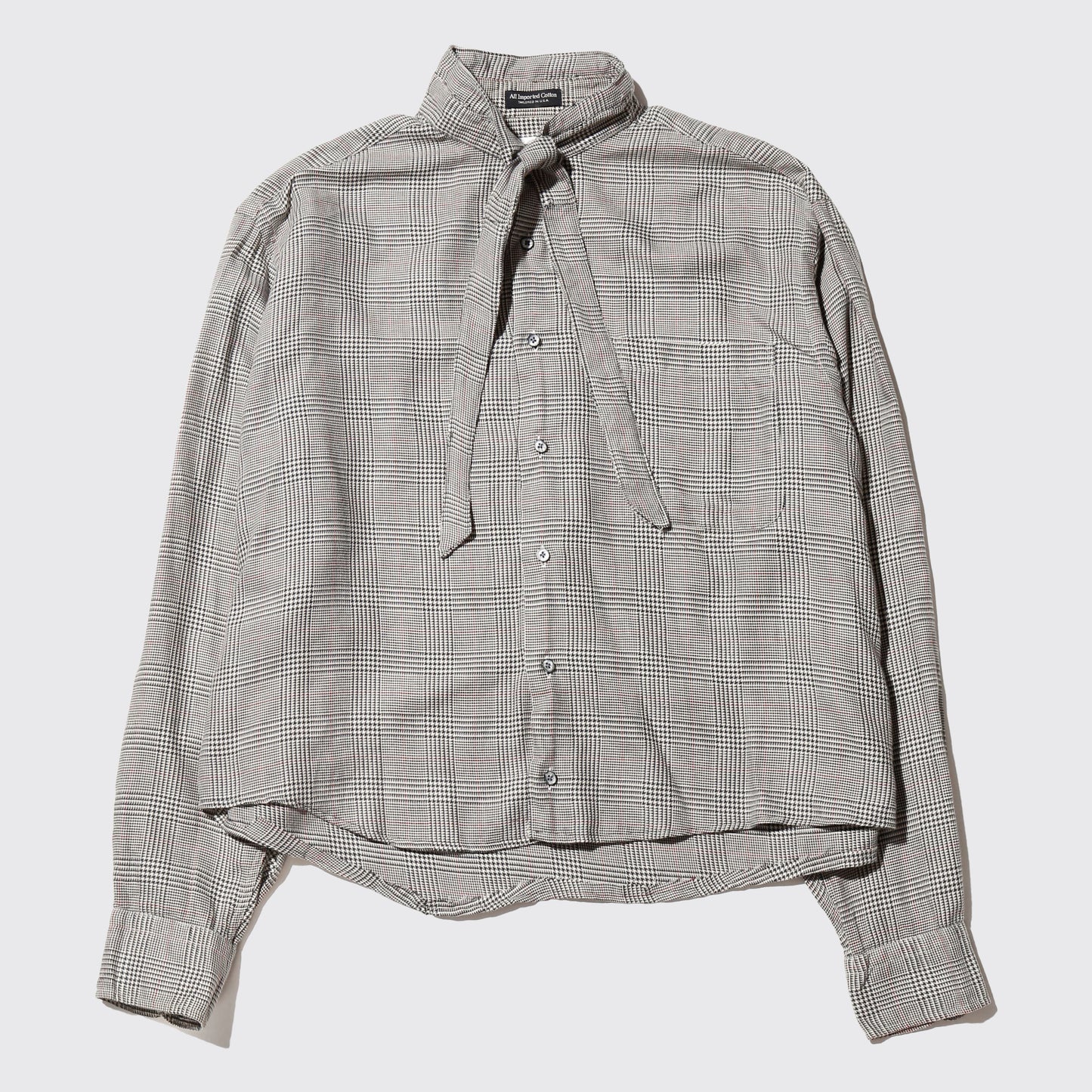 *one-off cropped bowtie shirt