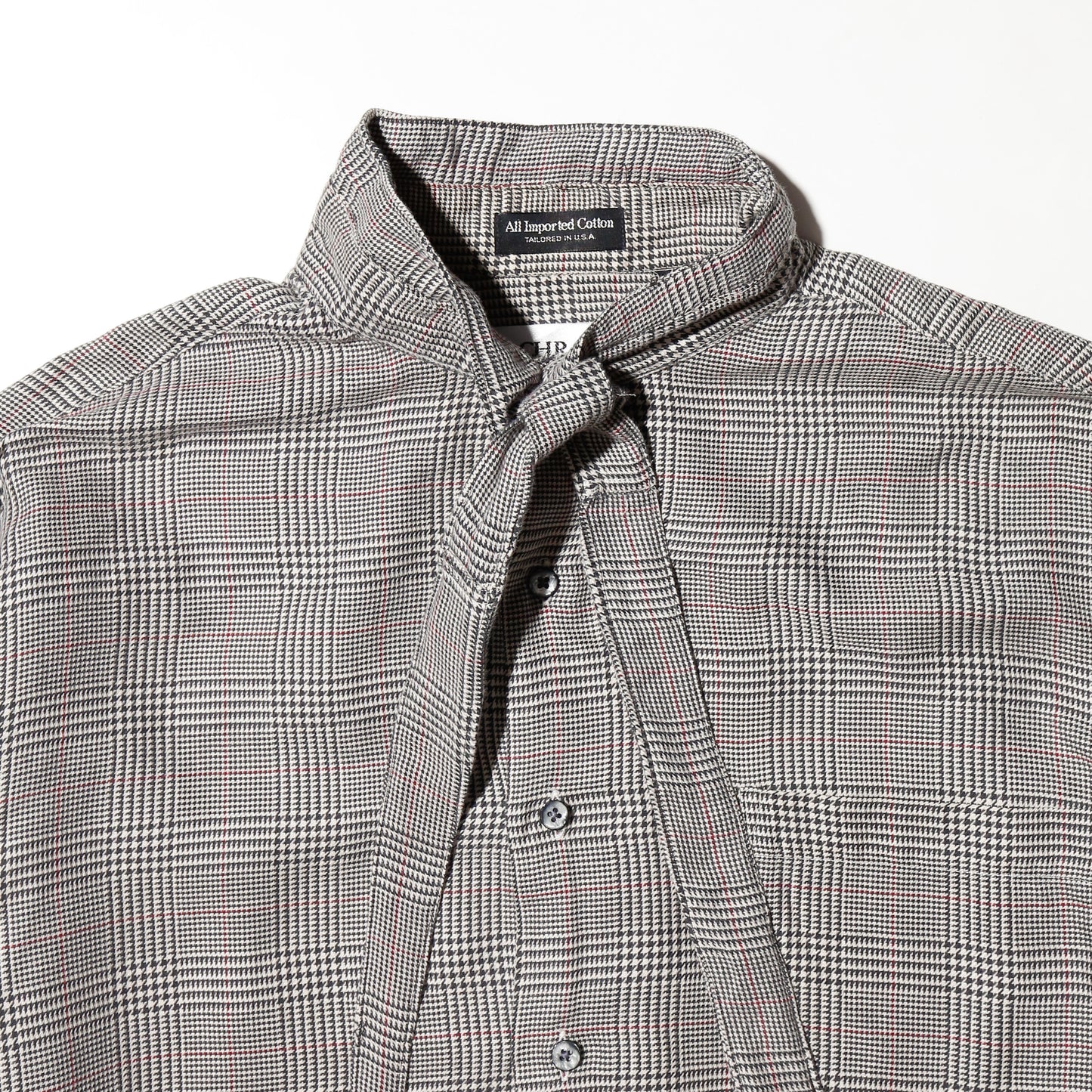 *one-off cropped bowtie shirt