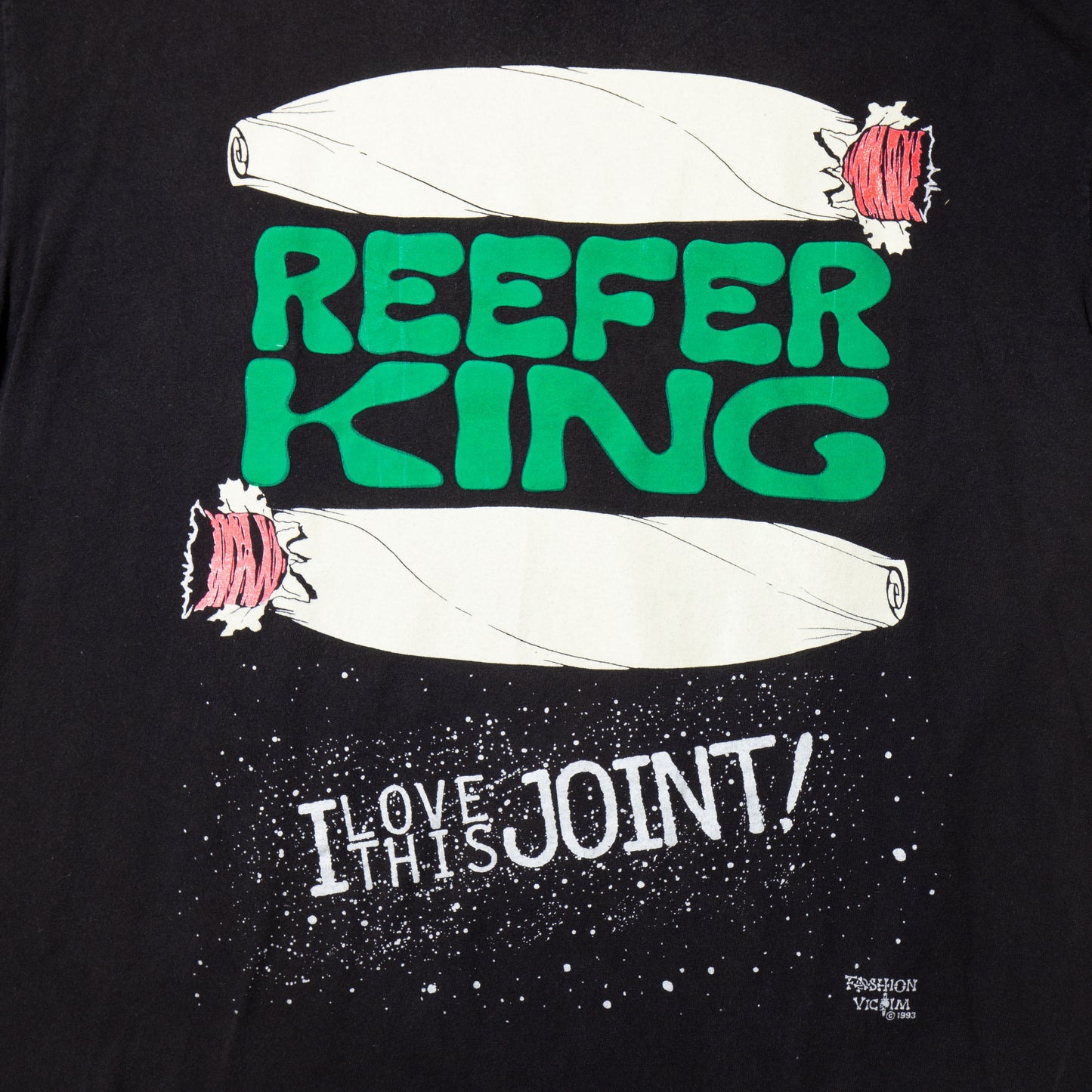 vintage 1993's Fashion Victim big joint t-shirt