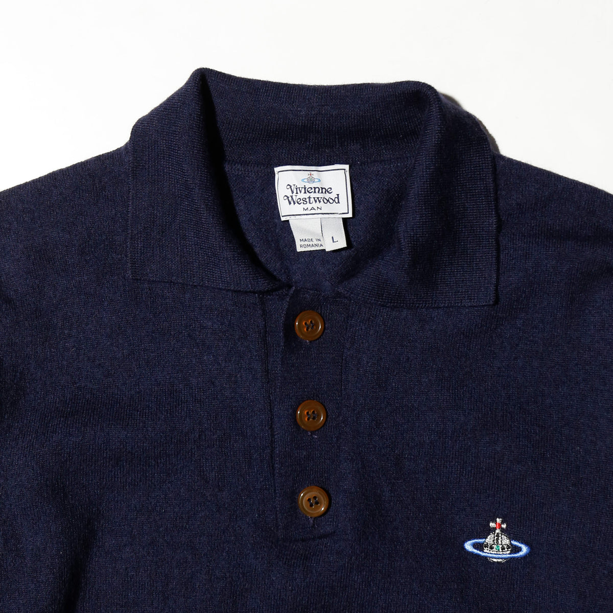 Vivien Westwood mark orb polo sweater