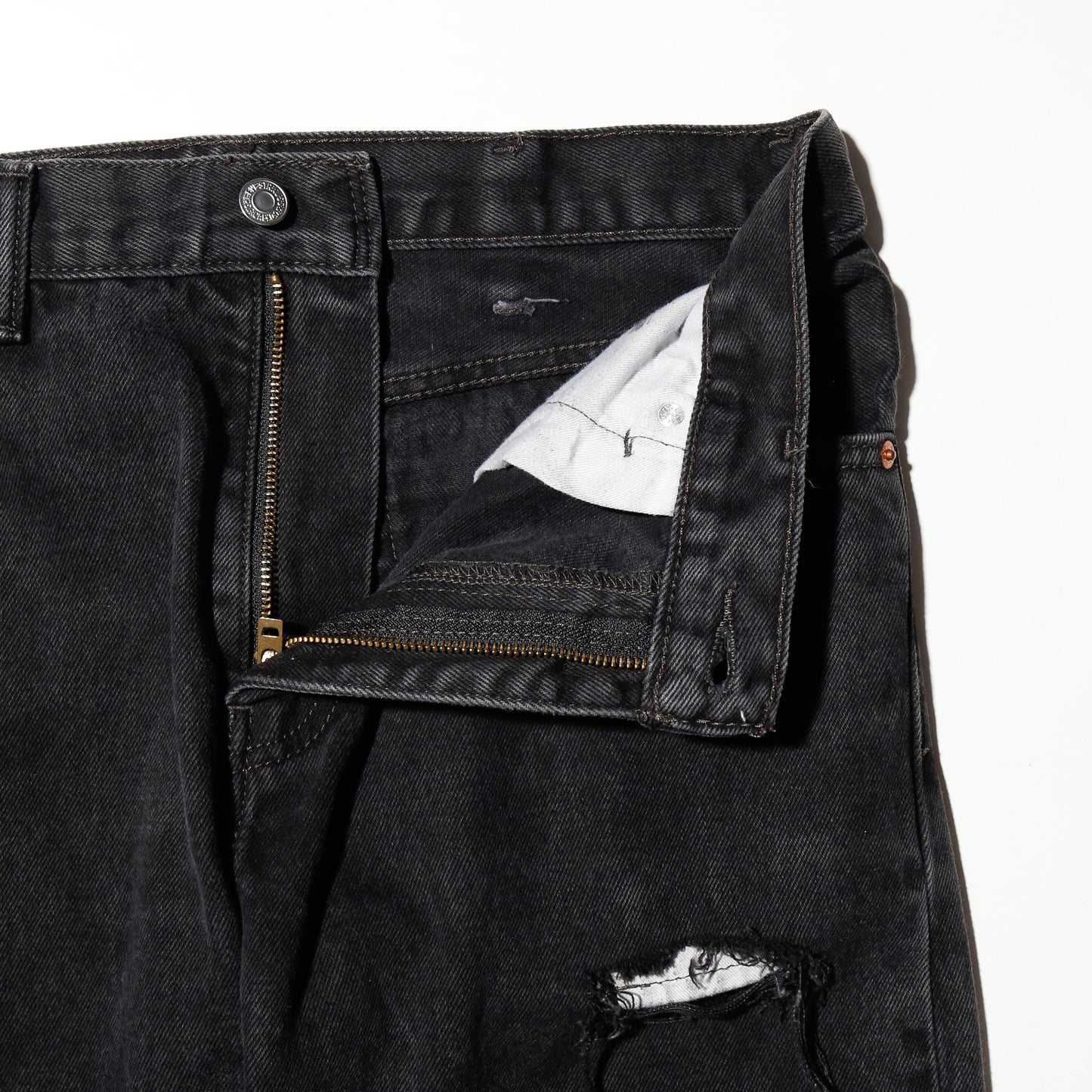 *one-off levi's 517 crush flare jeans