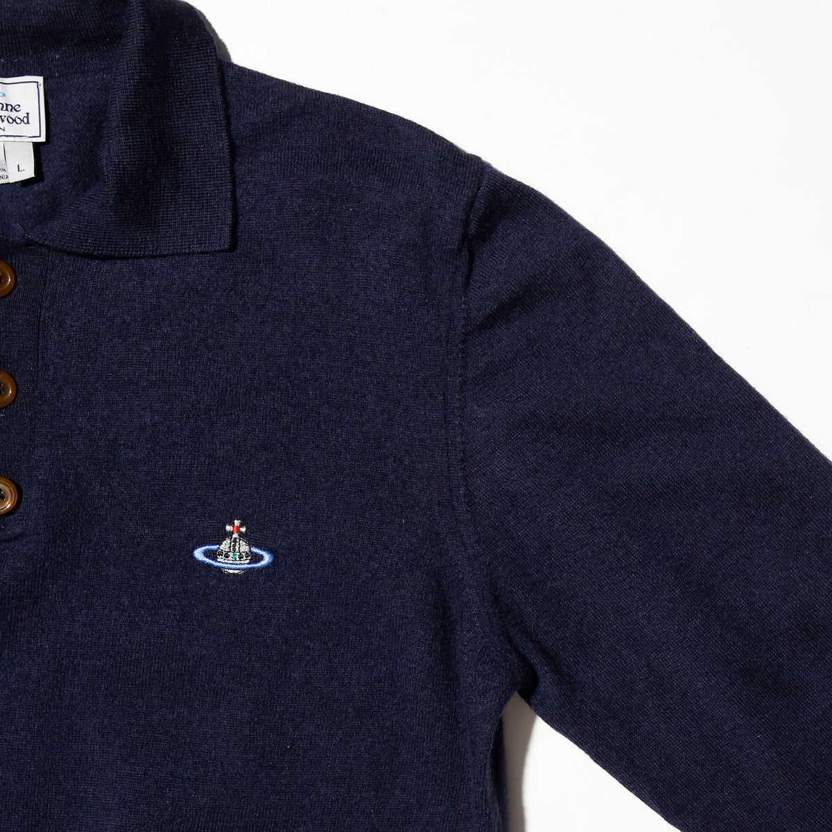 Vivien Westwood mark orb polo sweater