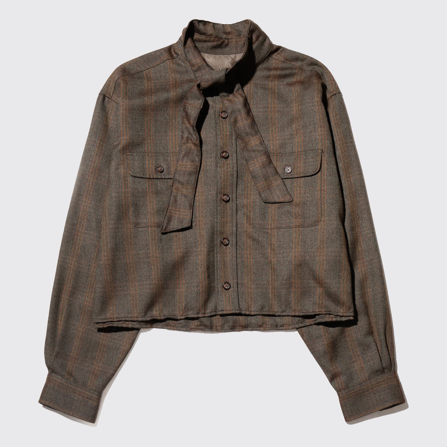 *one-off cropped bowtie shirt