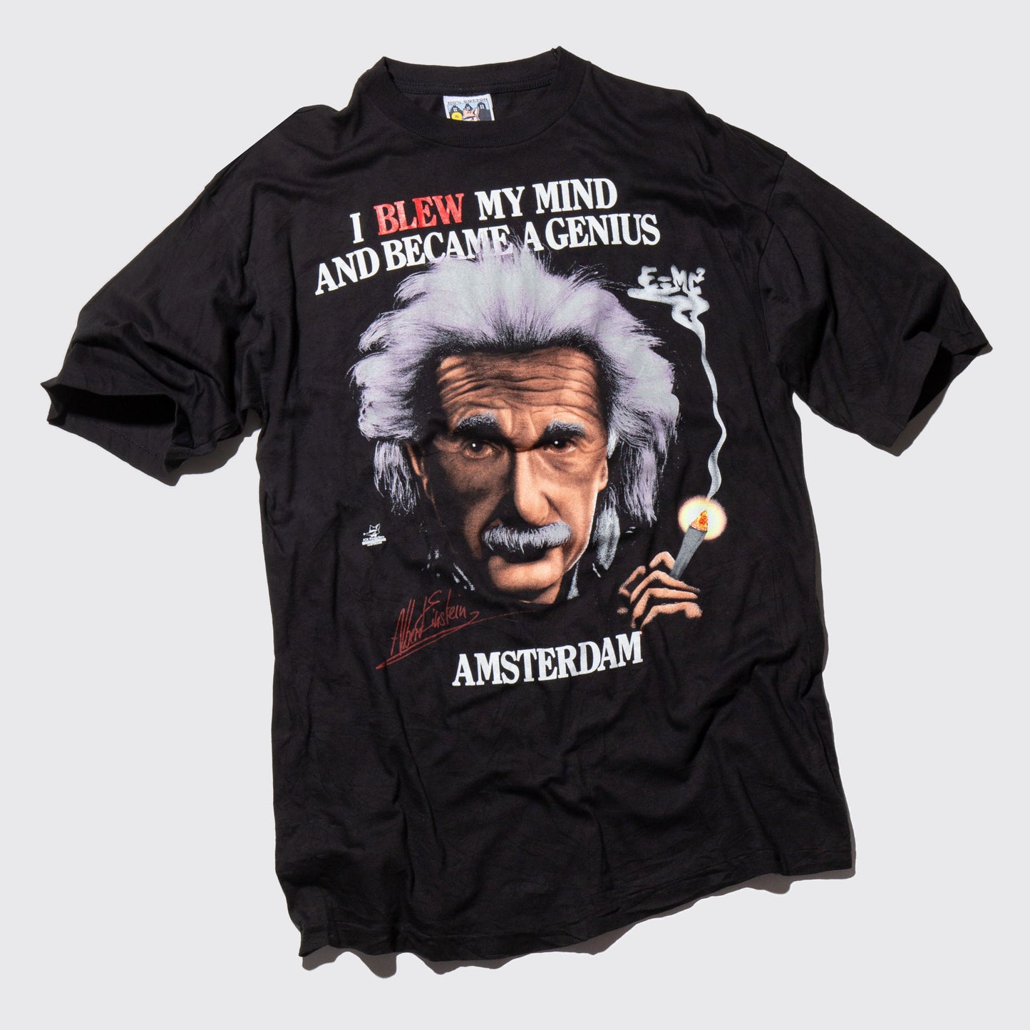 vintage 90's Albert Einstein smoking t-shirt