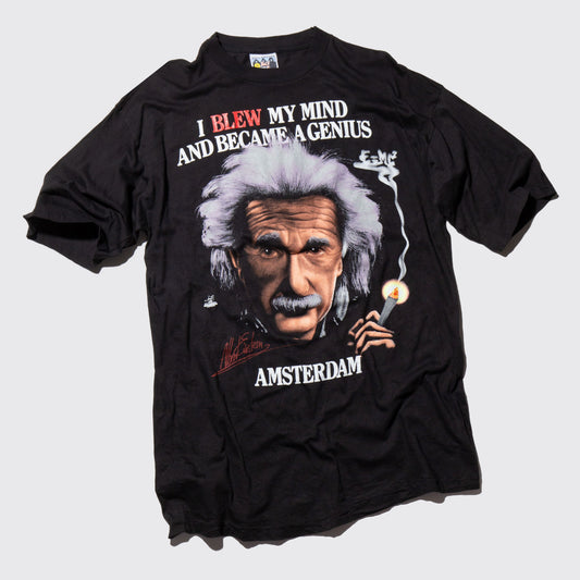 vintage 90’s Albert Einstein smoking t-shirt