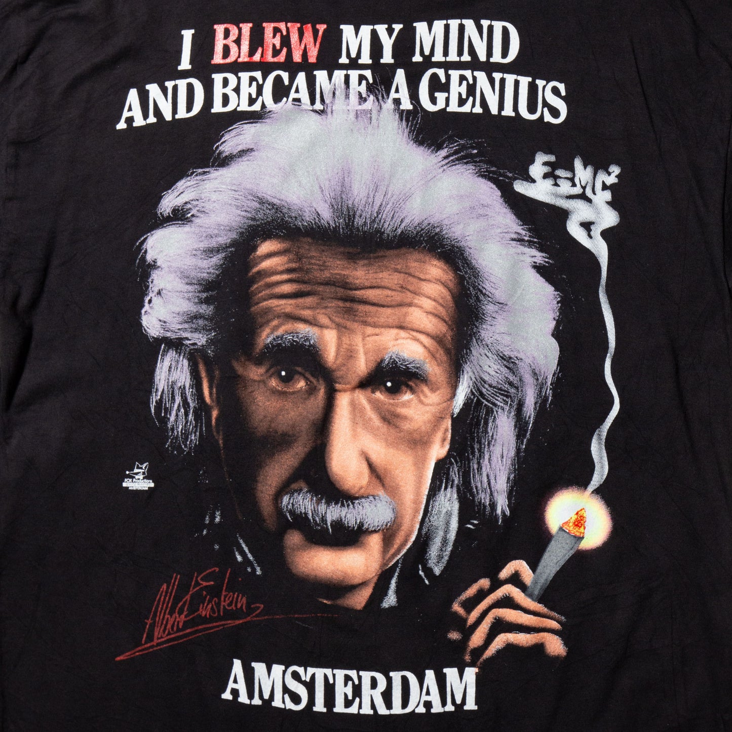 vintage 90's Albert Einstein smoking t-shirt