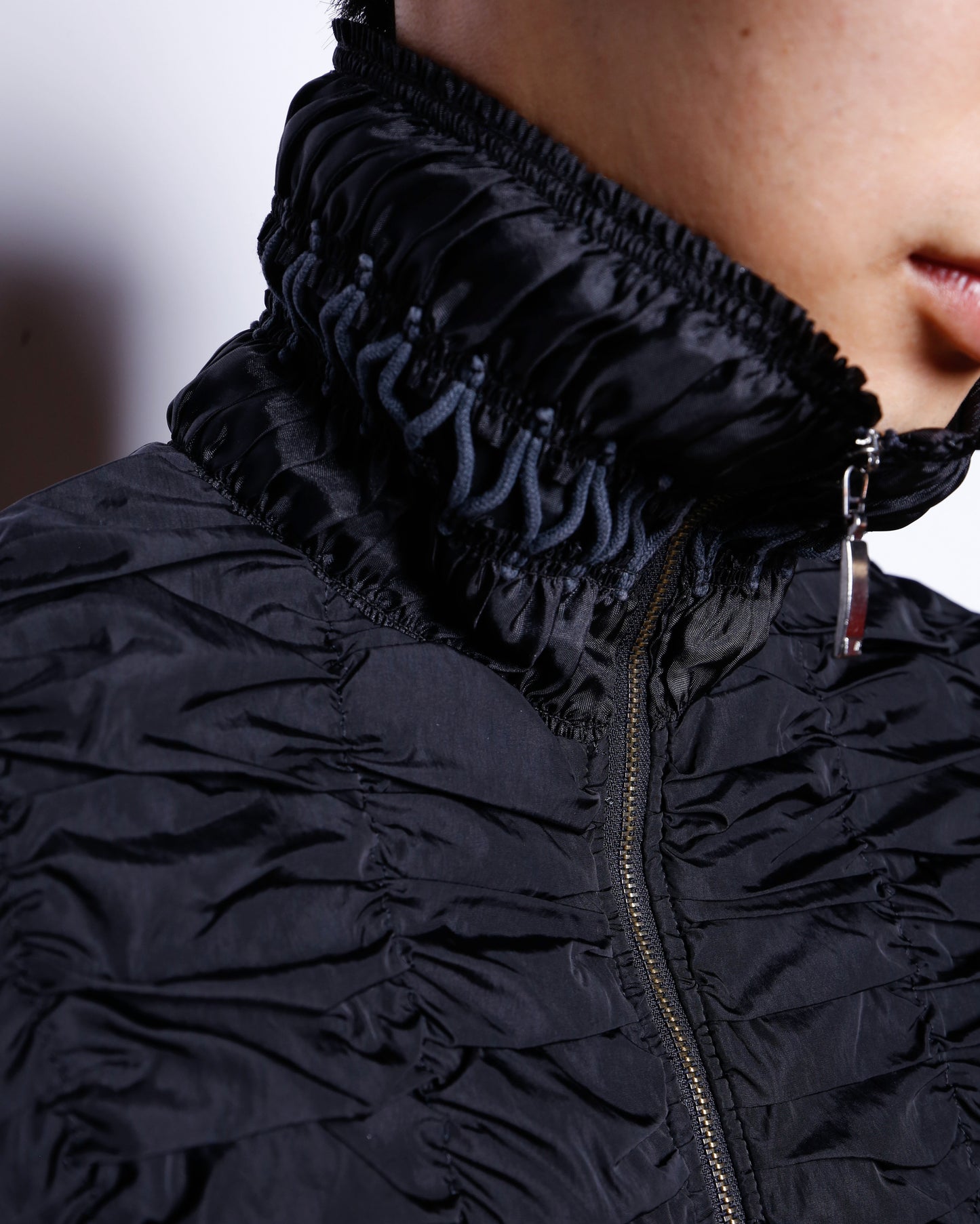 vintage braided shirring jacket