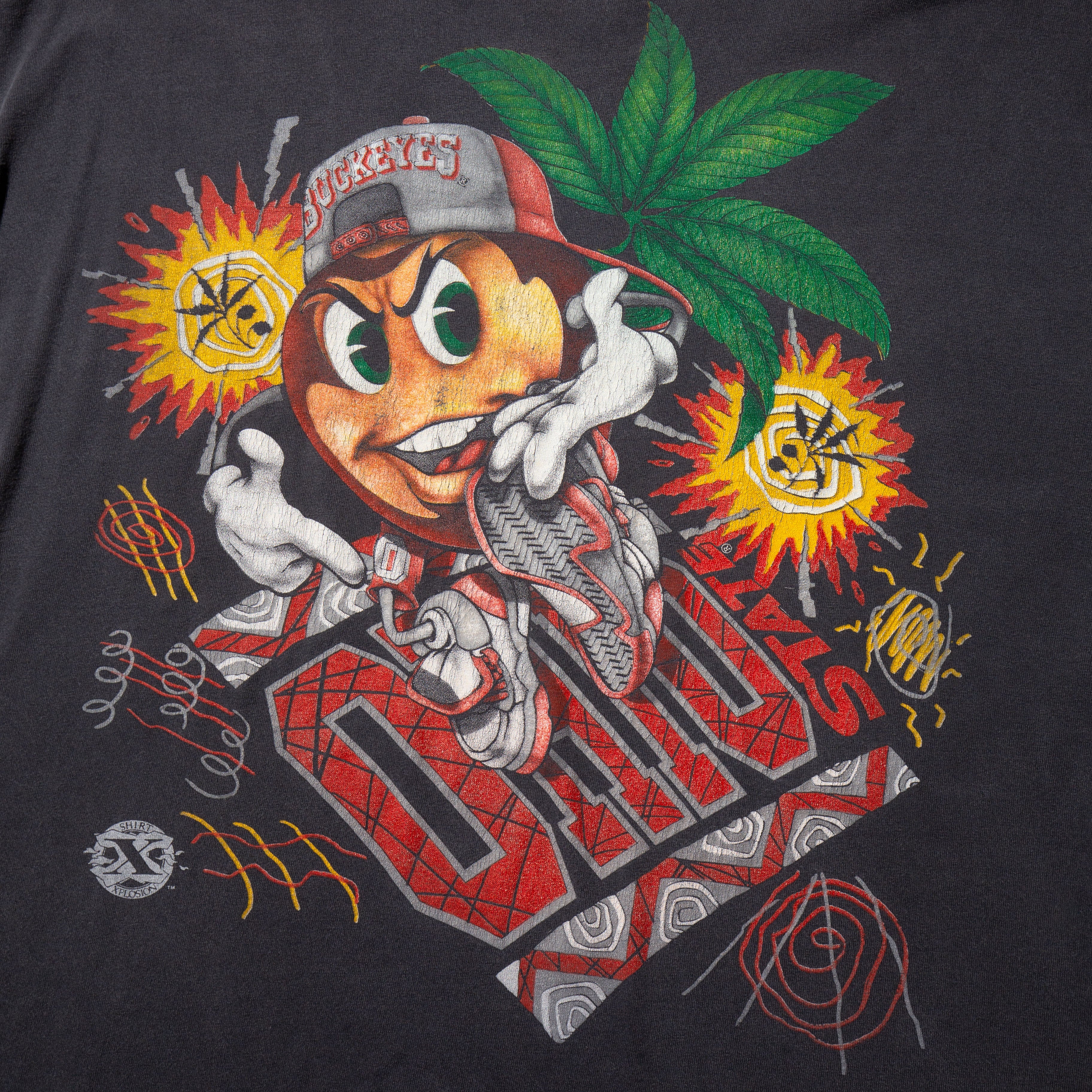 vintage 90's Ohio State Buckeyes cannabis t-shirt – NOILL