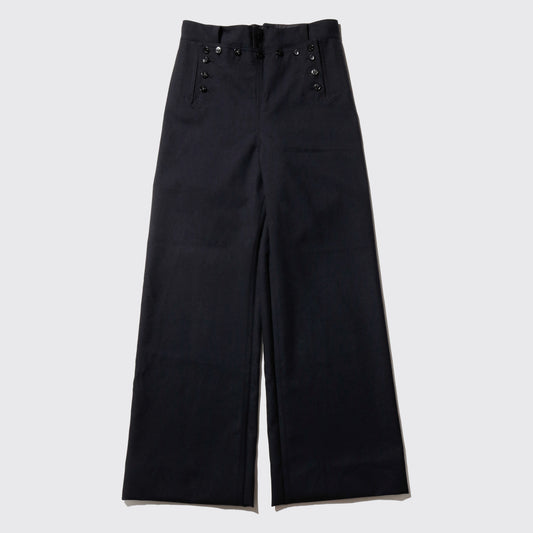 *one-off twill sailor trousers, with belt loop