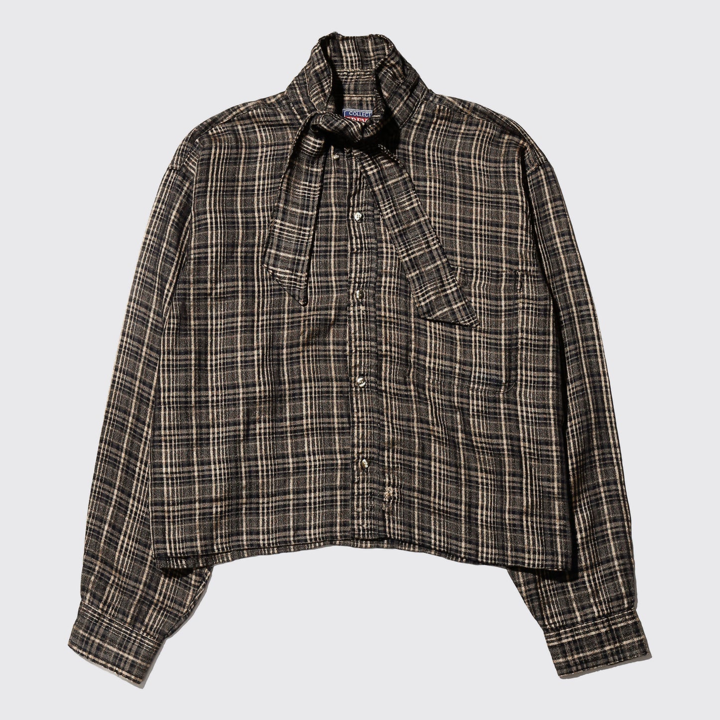 *one-off cropped bowtie shirt