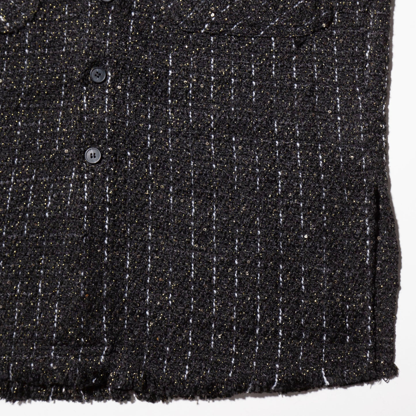 vintage lame tweed shirt jacket