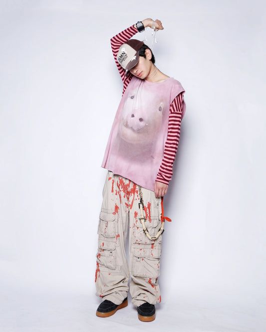 vintage pig face n/s t-shirt