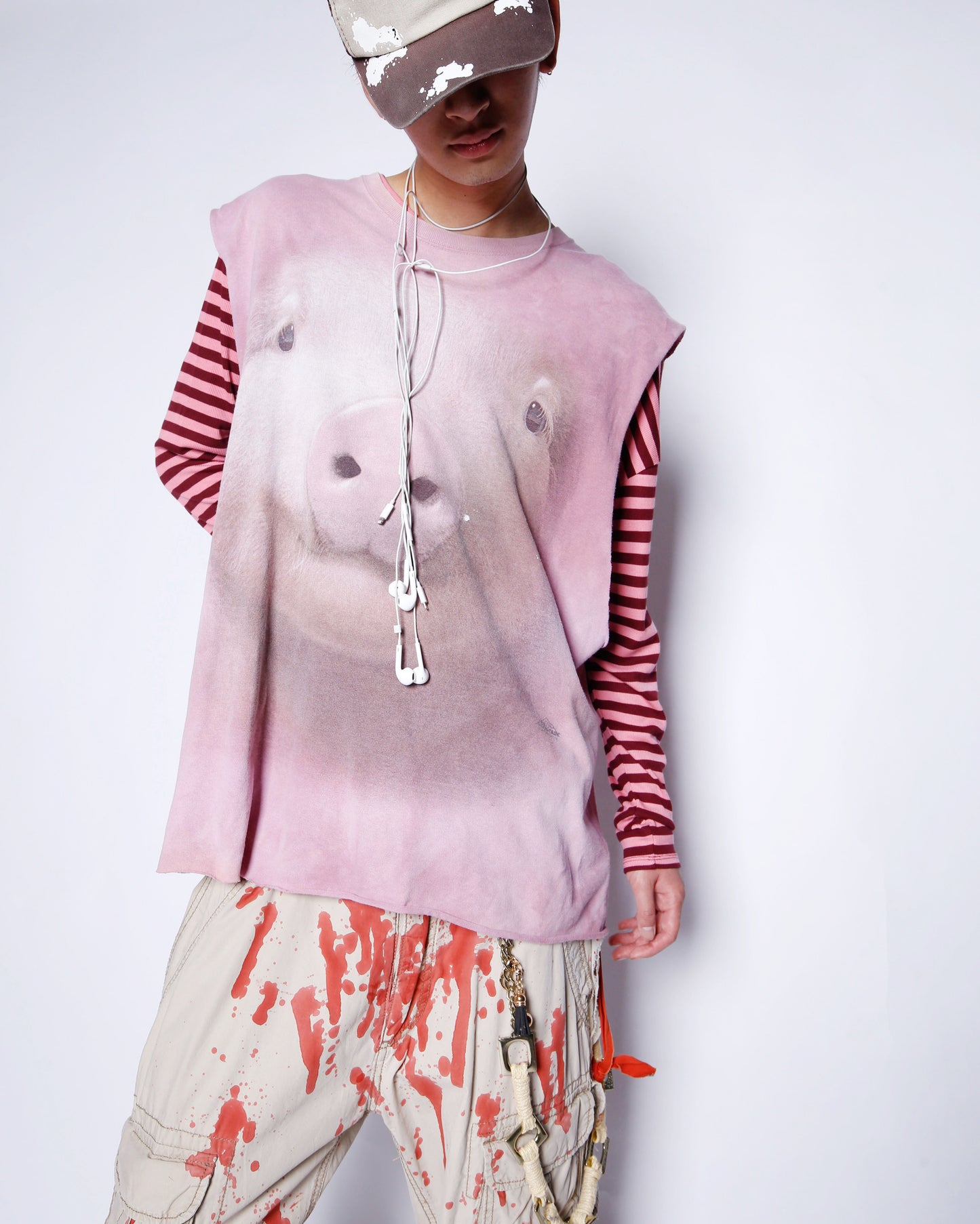 vintage pig face n/s t-shirt