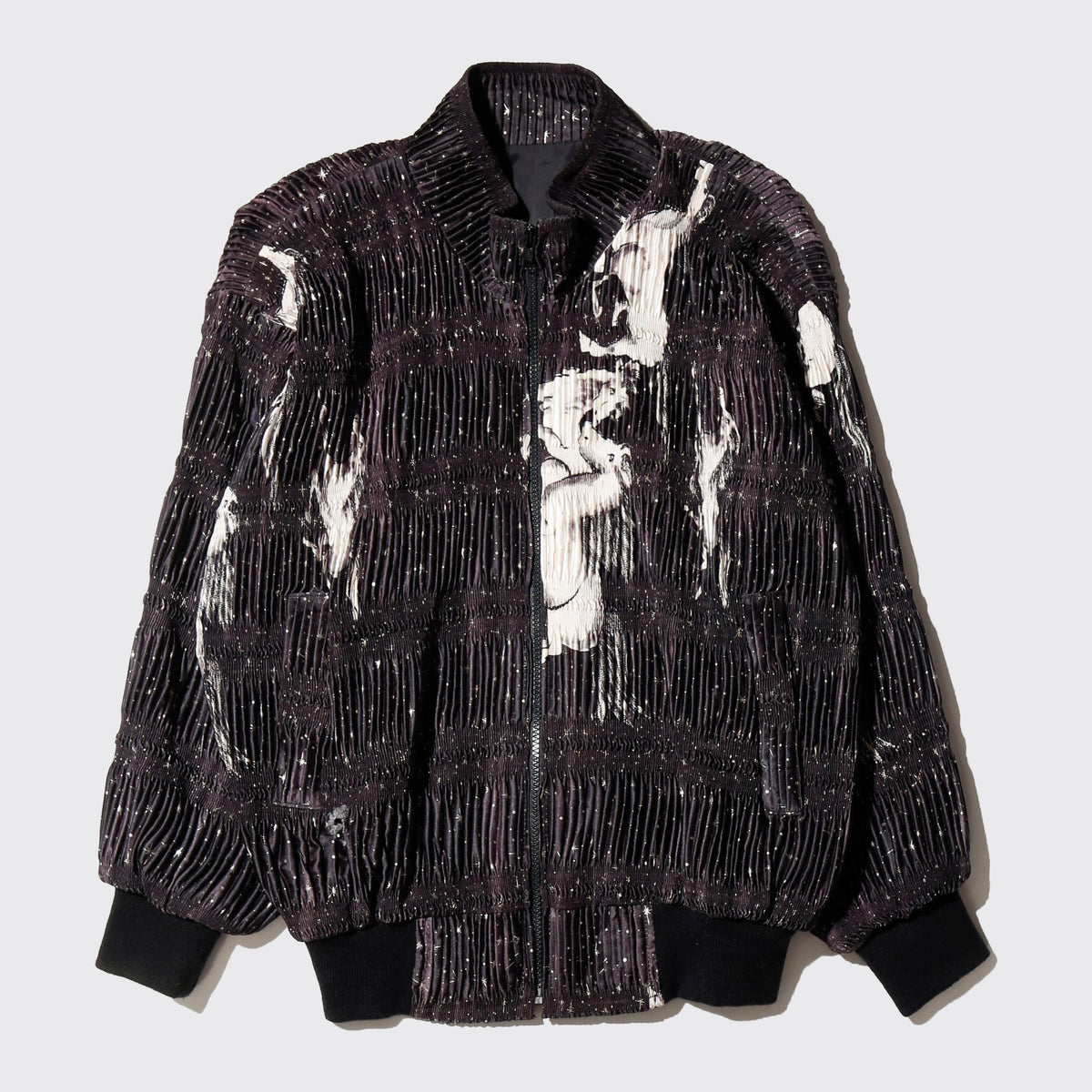 vintage galaxy horse pleats jacket