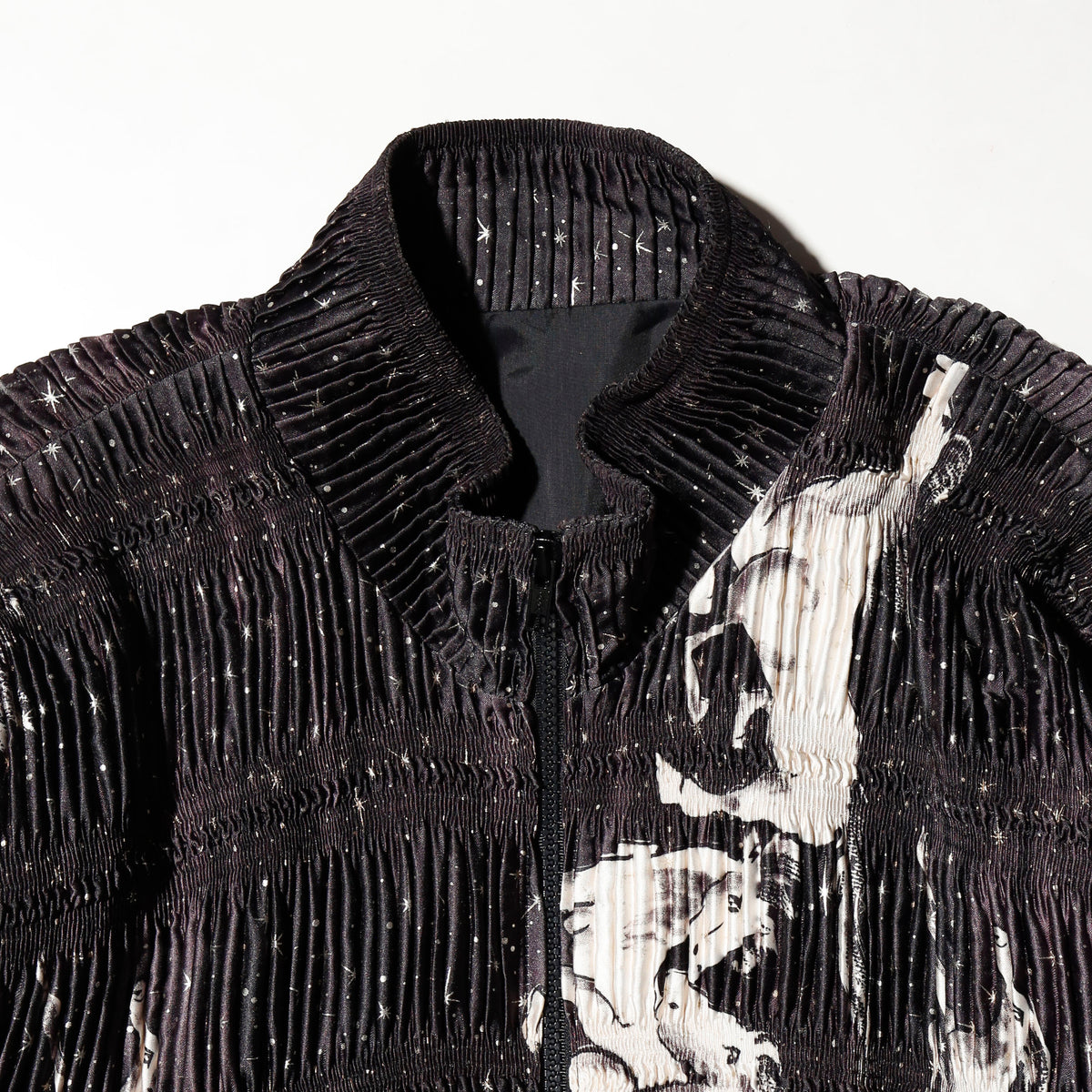 vintage galaxy horse pleats jacket