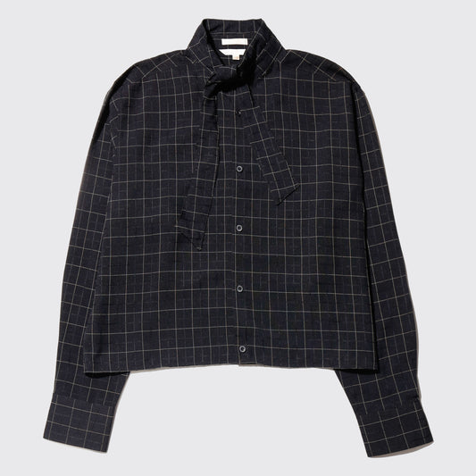 *one-off cropped bowtie shirt