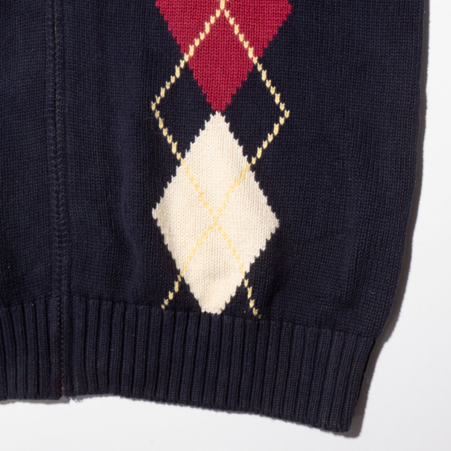 vintage argyle knit jacket