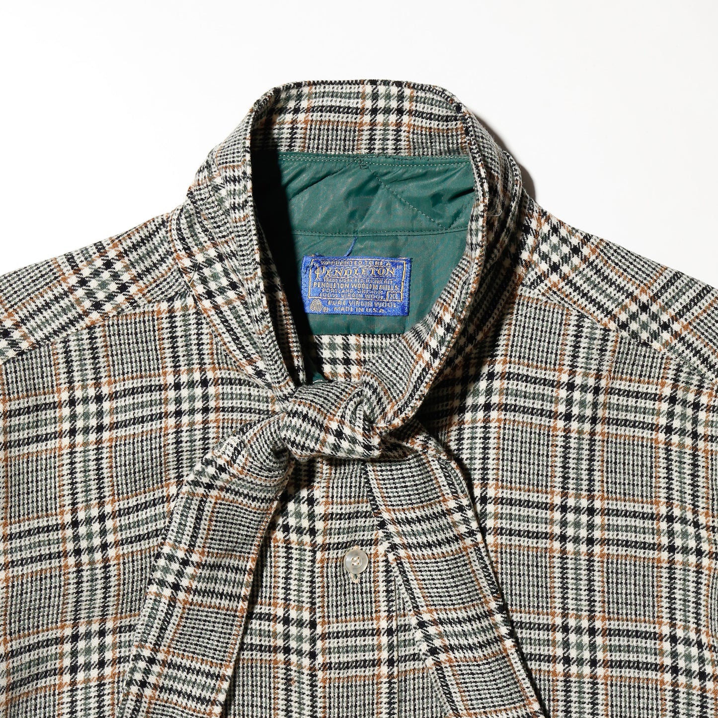 *one-off pendolton cropped bowtie shirt