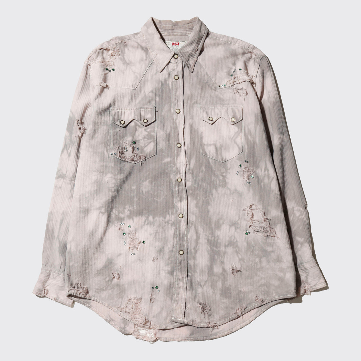 *one-off crystal studs broken western shirt